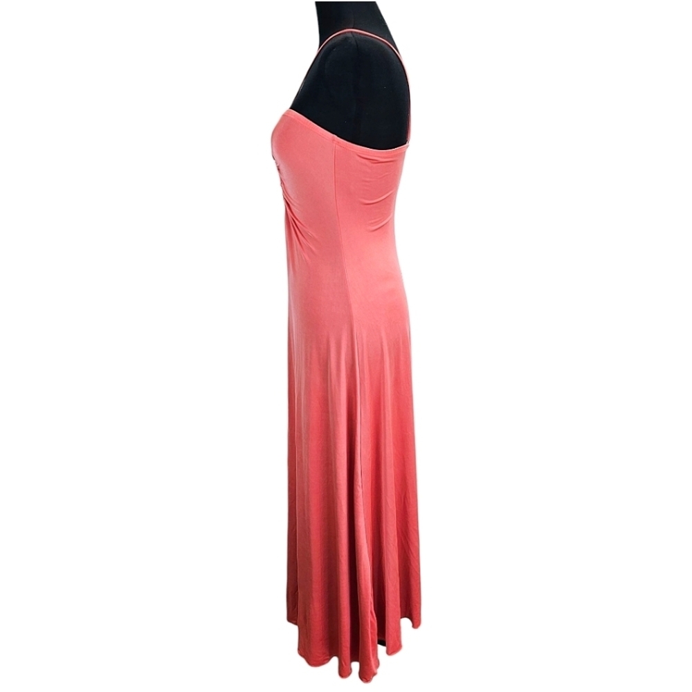 Sincerely Jules Coral Strappy Cutout Midi Dress Large Y2K Resort Vacation 2000s - Picture 4 of 14